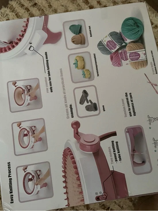 Sentro Pink Knitting Machine - Magic Loop Loom - Picture 2 of 2